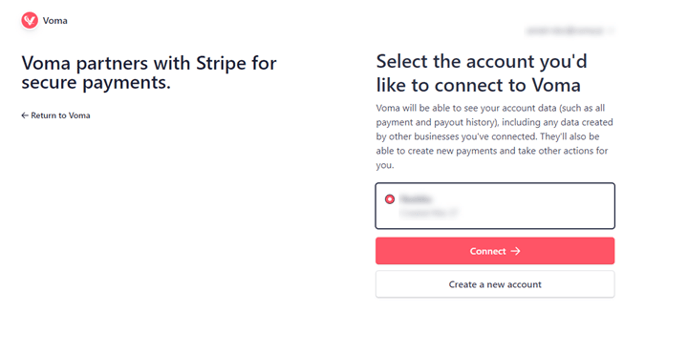 Connecting your Stripe account 4