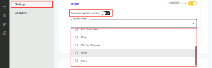 Settings of your offer 4